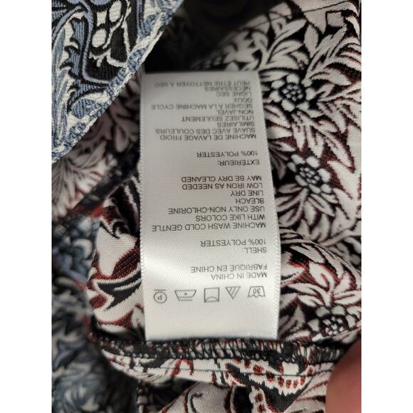 Urban Outfitters UO Juliet Cropped Jacquard Pant Size 4 Blue Gray Orange - Picture 8 of 10